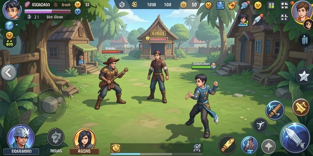 Tampilan grafis yang menawan dalam permainan slot.