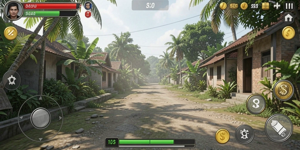 Tampilan awal permainan yang menarik.