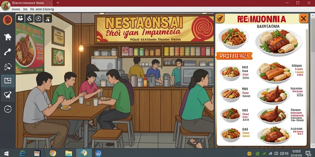 Tampilan utama yang menarik dan interaktif.